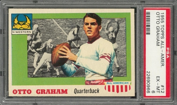 1955 Topps All-American #12 Otto Graham – PSA EX-MT 6